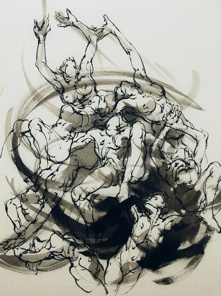 11-2019- Maelstrom-V Rouillac-80 x 60 cm-encre sur papier japon (2)