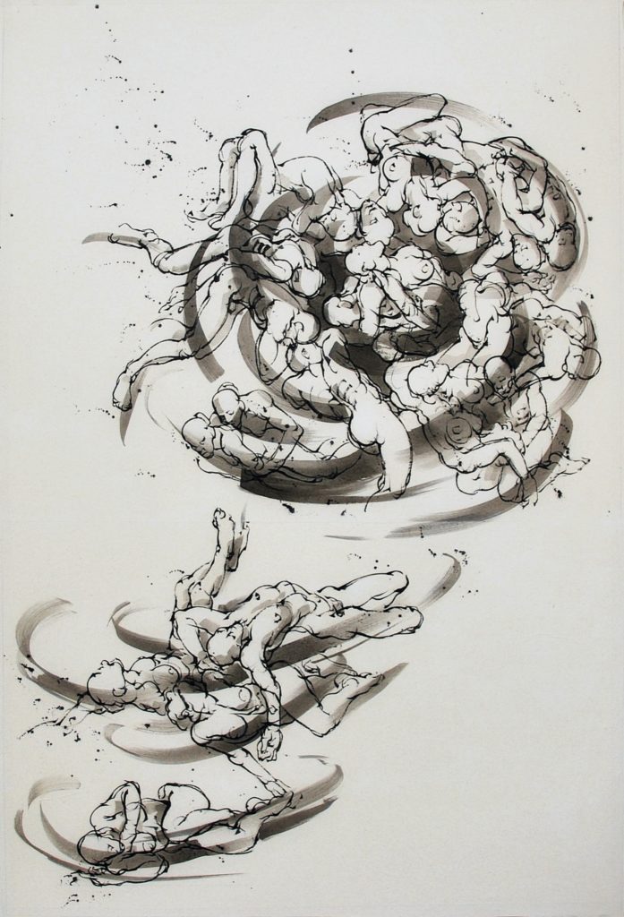 4-Vortex 1-120 x 80 cm-encre sur papier japon-2020